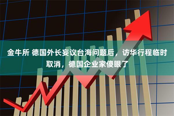 金牛所 德国外长妄议台海问题后，访华行程临时取消，德国企业家傻眼了